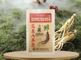 Trà hồng sâm Hàn Quốc hộp gỗ 100 gói